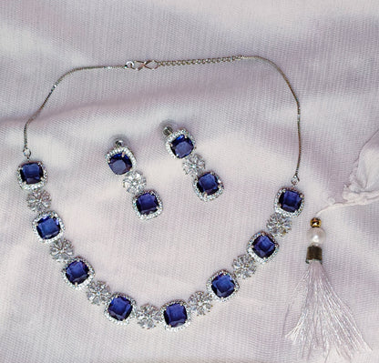 Royal Sapphire Elegance Necklace Set