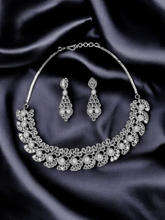 Pearl Blossom Elegance Necklace Set